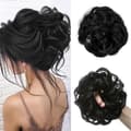 Messy Bun Hair Extension Wavy Curly Scrunchie 2 PCS CS5
