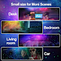 Miniatyrbillede 7 af 7: Sidde Natlys / Galaxy Lampe - Galaxy Projektor Nepula med Fjernbetjening