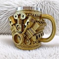Miniatyrbillede 3 af 7: Nye V8 motor krus ornamenter V8 Silver