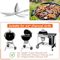 Miniatyrbillede 5 af 5: 22-1/2-tommer One-Touch rengøringssystem kit til Weber grilldele 7444 Weber, 50% rabat{hh}