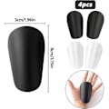 Miniatyrbillede 5 af 5: 2 par Mini Pro fodboldskinnebensskinner - unisex anti-slip fodboldskinnebensskinner - Professionelle og begyndervenlige - til fodbold og løb!