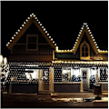 Miniatyrbilde 7 av 7: 4mx6M 1.5MX1.5M 2x3M Julekranser LED Lyslenke Julelys Nettlys Fe Jul Fest Hage Bryllup Dekorasjon Gardinlys EU Plug 220V White