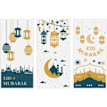 Miniatyrbilde 2 av 7: 100 stk. Eid Mubarak festposer, Ramadan-tema