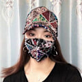 Miniatyrbillede 8 af 11: Sommer mesh paillet hat dame åndbar solhat rejse all-match koreansk baseballkasket andenæb kasket Small sequins all-inclusive white Adjustable