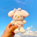 Miniatyrbild 1 av 11: Tecknad Kuromi docka skolväska hänge docka plyschleksak par nyckelring väska hänge Plush Sanrio-My Melody 11cm (with keychain)