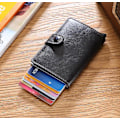 Miniatyrbillede 4 af 5: CASA Sort-RFID NFC Beskyttelse Wallet Kortholder 5 Kort (Ægte Læder)