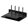 Miniatyrbillede 1 af 8: Flydende Projektor Vægmonteret Hylde Sikkerhedskamera Væghylde TV Bokse Router Flydende Hylde Multifunktionel Vægmontering Sort 0.1
