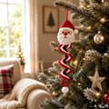 Miniatyrbild 3 av 9: Virka snögubbe spiralprydnad DIY-kit Julpyssel Santa Claus (Type B)
