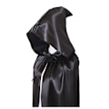 Pikkukuva 2 / 5: 170cm Musta Hupullinen Viitta Pitkä Sametti Puku Halloween Karnevaali Joulu Naamiaiset Mekko Aikuiset Miehet Naiset