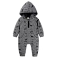 Miniatyrbild 2 av 5: Baby Pojkar Flicka Söt Romper Hooded Ficka Jumpsuit Kläder Outfit rådjur deer 80cm