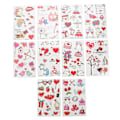 Miniatyrbild 2 av 3: 20 Ark Kroppsstickers Alla Hjärtans Dag Falska Kärleksstickers Söta Kärleksstickers för Ansiktet