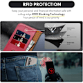 Miniatyrbillede 3 af 7: Samsung A15 Cover - Læder Folio Cover med [RFID-blokering] Stødsikkert [Tripod] til Samsung Galaxy A15 5G