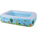 Miniatyrbillede 1 af 4: Oppustelig rektangulær swimmingpool til børn og voksne 120cmx83cm, rektangulære swimmingpools over jorden til baghaven udendørs