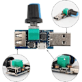 Miniatyrbillede 4 af 5: 3 STK 5W USB Ventilator Hastighedsregulator Trinløs USB Ventilator Hastighedsregulator DC 5V DC 4-12V til 2.5-8V Regulator Hastighedskontrolknap