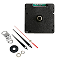 Miniatyrbild 1 av 5: Radiostyrd Tyst Kvarts Väggklocka Rörelsemekanism DIY Klocka Kit DCF Signal Mode för Reparation black