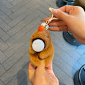 Pikkukuva 3 / 11: Kapibara Kupla Nukke Purista Hauska Nukke Pehmolelu Kapibara Riipus Vinkuva Opiskelijalahja 2 wagging tail capybara keychains