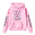 Miniatyrbillede 2 af 6: Pige Taylor Swift Hoodie Sweatshirt Casual Langærmet Sød Trøje Topper Med Lomme Børne Vintertøj Pink Pink Pink 140 cm