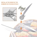 Miniatyrbillede 3 af 5: 22-1/2-tommer One-Touch rengøringssystem kit til Weber grilldele 7444 Weber, 50% rabat{hh}