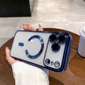 Compatible with iPhone 17 Pro Max, with Magnetic Camera Protection, Wireless Charging, and Shockproof Design. Peak Blue
