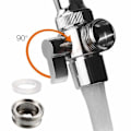 Miniatyrbilde 8 av 10: Kjøkkenkran - Omleder ventil for kran / T-kobling med ventil - 3-veis Silver Silver