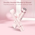 Miniatyrbilde 4 av 5: 2-i-1 Bikini Trimmer Elektrisk Barbermaskin for Kvinner, Vanntett, Hårfjerning for Barbering av Ben, Armer, Underarmer Ansikt Rosa, Dobbelthode, Type-C