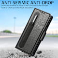 Miniatyrbilde 6 av 6: Wallet Case med RFID-blokkerende kredittkortholder for Samsung Galaxy Z Fold 3 5G, Flip Book PU-lærveske