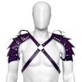 Pikkukuva 1 / 2: Double Armor - Purppura vahva miesten nahka-asu, haarniska, nahka-asu, lavaesitykset, joulupuvut, sm aikuisten lelut