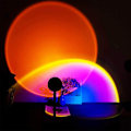 Miniatyrbilde 7 av 9: Bordlampe \"Sunset\" med 16 RGB-farger fjernkontroll Svart{F2}