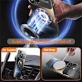 Miniatyrbild 4 av 4: Magnetisk Serie Designad för iPhone Skal [Kompatibel med MagSafe] [Militärklassat Fallskydd & Fullständigt Kameralinsskydd Matt (Silver, iPhone 16 Pro Max)