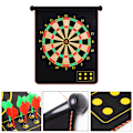 Miniatyrbild 3 av 11: Magnetisk Darttavla för Barn, Dartspel med Magnetiska Pilar, Dubbelsidig Säker Dartspel Roll-Up Darttavla Set 17 Plåtar{HH} 17 plates 6 darts
