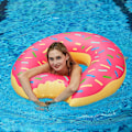 Miniatyrbillede 1 af 2: Badering Voksen Badering Donut Oppustelig Badering 120 cm Stor Sommer Vandlegetøj Strandlegetøj{F2}