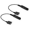 Miniatyrbillede 7 af 8: 2 stk. Walkie Talkie Audio Kabel Adapter Headset Adapter til UV-9R Plus K Port 2 Pin Headset{hh} 0.2