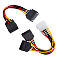 Miniatyrbild 7 av 8: Dataöverföringskabelset 4-Pin IDE Strömkabel 15-Pin SATA Hane till Hona Hårddiskkabel Kit{hh]