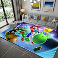Miniatyrbild 1 av 2: 3D Tecknad Super Mario Tryckt Vardagsrum Sovrum Matta Krypmatta Golvmatta 3 3 40X60cm