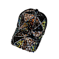 Miniatyrbillede 6 af 11: Sommer mesh paillet hat dame åndbar solhat rejse all-match koreansk baseballkasket andenæb kasket Lattice sequined mesh hat Adjustable