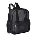 Mini Mesh Backpack, Transparent Mesh Backpack for Commuting, Swimming, Travel, Beach, Outdoor Sports Black
