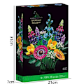Pikkukuva 11 / 11: Rakennuspalikat Kukat Säilötyt kukat Ruusut Ystävänpäivälahja Kimppu Kokoamislelut 12 kinds of building block flowers