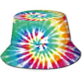 Miniatyrbild 1 av 5: EN Bucket Hats Mode Solhatt Hopfällbar Utomhus Fiskehatt för Kvinnor och Män Tie Dye{HH} Tie Dye One Size