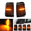 Miniatyrbild 3 av 5: Dynamisk blinkers sidovingmarkering flytande indikator backspegel blinkers för Citroen Jumper Peugeot Boxer Fiat Ducato{hh}