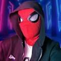 Miniatyrbilde 4 av 6: Spiderman Maske med Ringfjernkontroll for Blinkende Øyne Hjelm Cosplay Party Halloween Maske Req Red Spider Man Headset/Blinkable