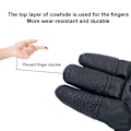 Miniatyrbillede 8 af 8: Buehandske Fingertab Tilbehør - Læderhandsker til Recurve & Compound Bue - Tre-Finger Beskyttelse til Skydning{HH}