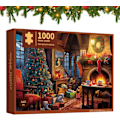 Miniatyrbilde 4 av 7: Adventskalender puslespill 1000 brikker Julekalender puslespill Nedtellingskalender Nedtellingsboks Puslespill for voksne barn A