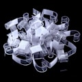 Miniatyrbillede 2 af 5: 25 Stk. Bordkirtelclips SMC Model Plastik Bordduksclips 3,8-5,1 cm med Velcro til Møder Fester Indendørs Udendørs Begivenheder