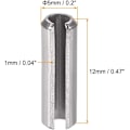 Miniatyrbillede 2 af 3: Fjederstift med slids - M5 x 12mm 304 Rustfrit Stål Split Fjeder Rullestifter Glat Overflade 50 stk
