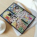 Miniatyrbild 4 av 5: 100 QUEST Färglägg efter nummer - Pussel målarbok för vuxna, Portabel enkel målaraktivitetsbok Perfekt present Default