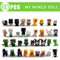 Miniatyrbilde 1 av 2: 36 stk/sett Mini Minecraft Figurer Leker Dukker Kaketopper Skrivebordsdekorasjon Ornamenter {HH} 36PCS