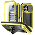 Skjutbart Kamera IP54 Liv Vattentätt Hållare Mobilskal Gul Yellow For iPhone 16