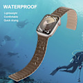 Miniatyrbilde 4 av 7: Magnetiske klokkereimer kompatible med Apple Watch-reimer, myk silikon erstatningsreim designet for iWatch Brun Brown 38/40/41mm