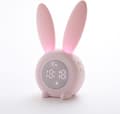Vækkeur Natlampe til Børn med 6 Ringetoner Søvntræner Soveværelseslampe Pink