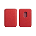 Pikkukuva 1 / 11: Soveltuva/13 Applen magneettinen korttikotelo matkapuhelimen korttikotelo henkilökortin takatarra nahkaa red color matching paper box